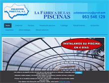 Tablet Screenshot of piscinasenjaen.com